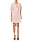 Shantung Mussola Tunic Dress