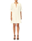 Shantung Mussola Tunic Dress
