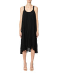 Midi Dress Plisse Chiffon