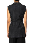 GILET GESSATO PLISSE