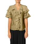 CAMICIA VOLANT MUSSOLA SHANTUNG
