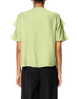 CAMICIA VOLANT MUSSOLA SHANTUNG