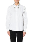 CAMICIA RICAMO POPELINE