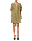 Shantung Mussola Tunic Dress