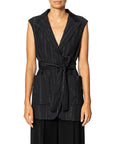 GILET GESSATO PLISSE