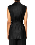 GILET OVER LINO/VISCOSA