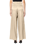 Diagonal Satin Palazzo Trousers