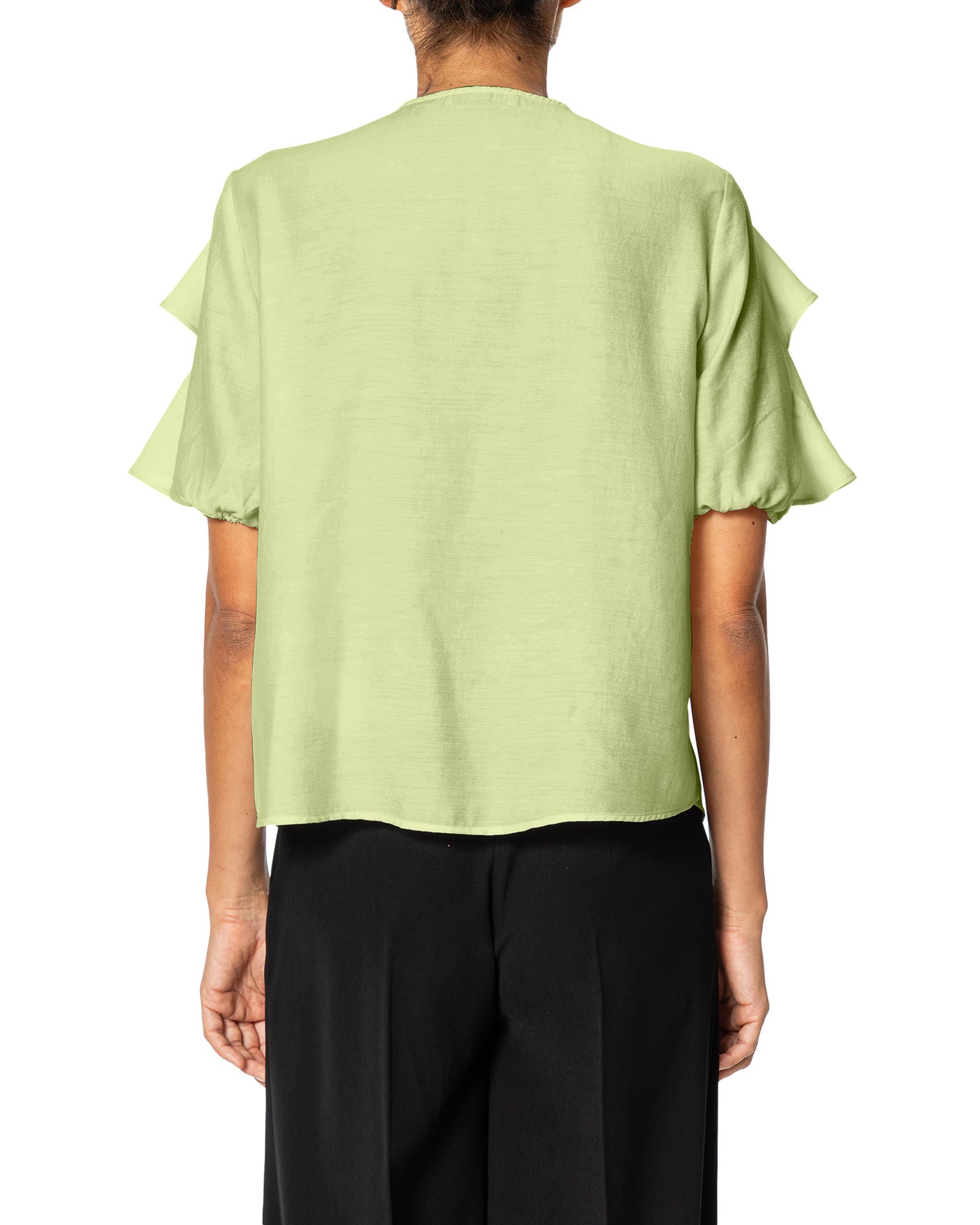 CAMICIA VOLANT MUSSOLA SHANTUNG