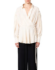 CAMICIA INCROCIATA CREPE VISCOSA