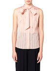 CAMICIA FIOCCO POP RIGATO